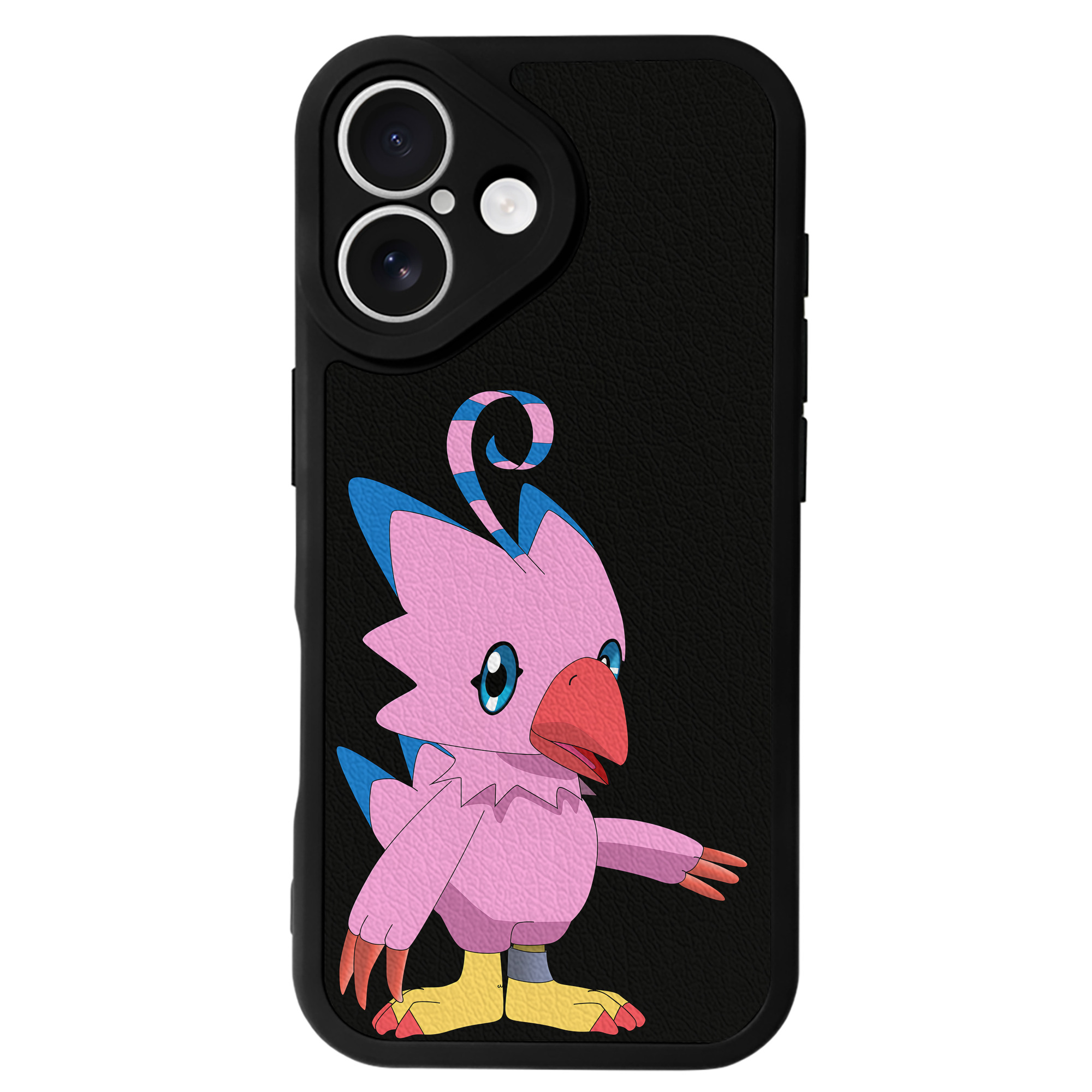 （画像用） Digimon デジタルモンスター/デジモン 【iPhone 16シリーズ対応】シリコンスマホケース（レザー調） 材質：シリコン
